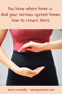 Instead of repeatedly losing yourself and trying to find your way back, you begin carrying your center into whatever the day brings.