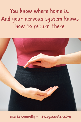 Instead of repeatedly losing yourself and trying to find your way back, you begin carrying your center into whatever the day brings.