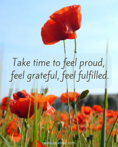 Combat the tall poppy syndrome by feeling proud of your accomplishments