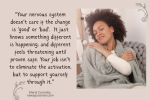 This gentle practice supports your body after moments of nervous system activation, whether it’s anxiety, restlessness, tension, or emotional overwhelm. It will settle and soothe your system.