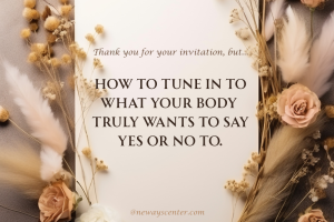 An exercise that helps you say no politely