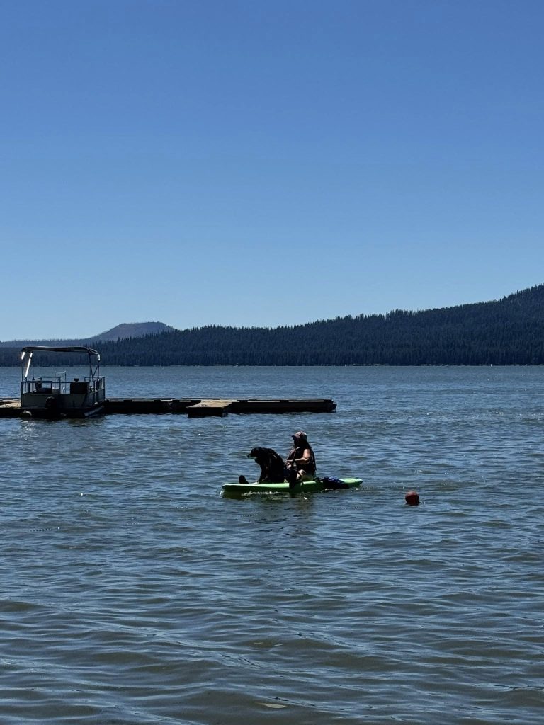 Balancing on the lake tests your presence of mind and body