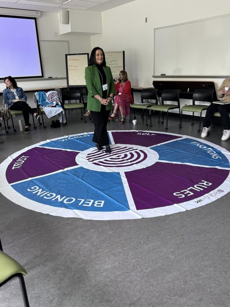 The colourful mandala exercise invited us to explore the landscape of our origins, not as a psychological excavation, but as a process of understanding the patterns, strengths, beliefs, and narratives that continue to influence who we are today.