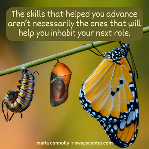 The identity lag shows that the skills that helped you advance aren’t necessarily the ones that will help you inhabit your next role.